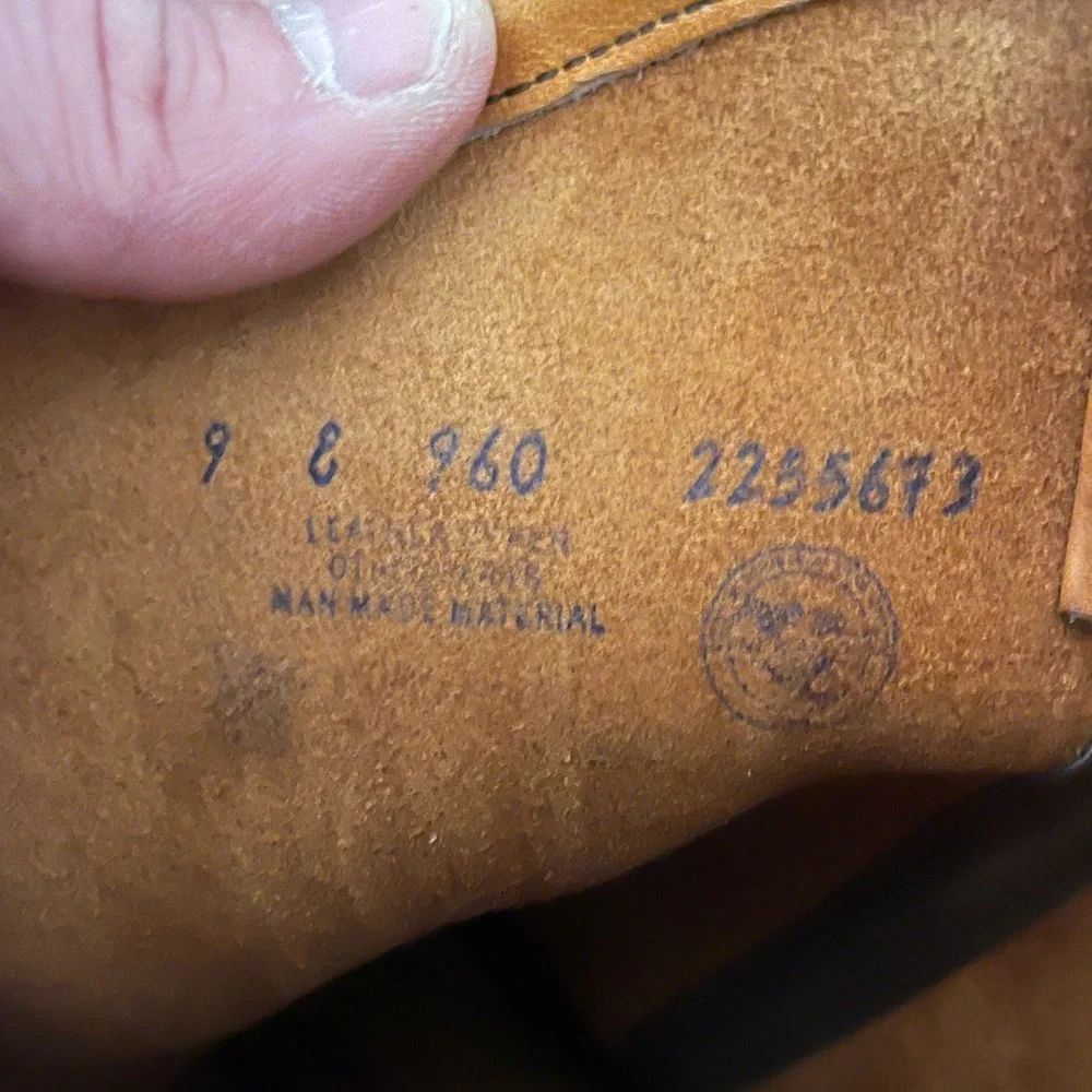 Vintage‎ Field & Stream Tan Leather Pull On Boots
